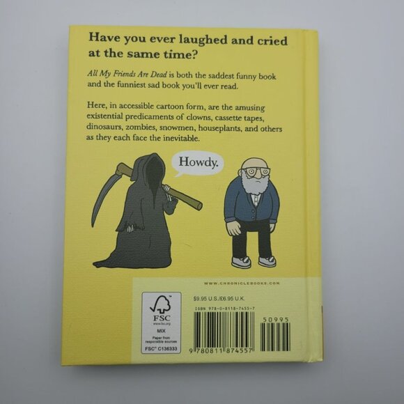 All My Friends Are Dead Mini Book Avery Monsen Jory John Dinosaur Humor Morbid - Picture 2 of 12